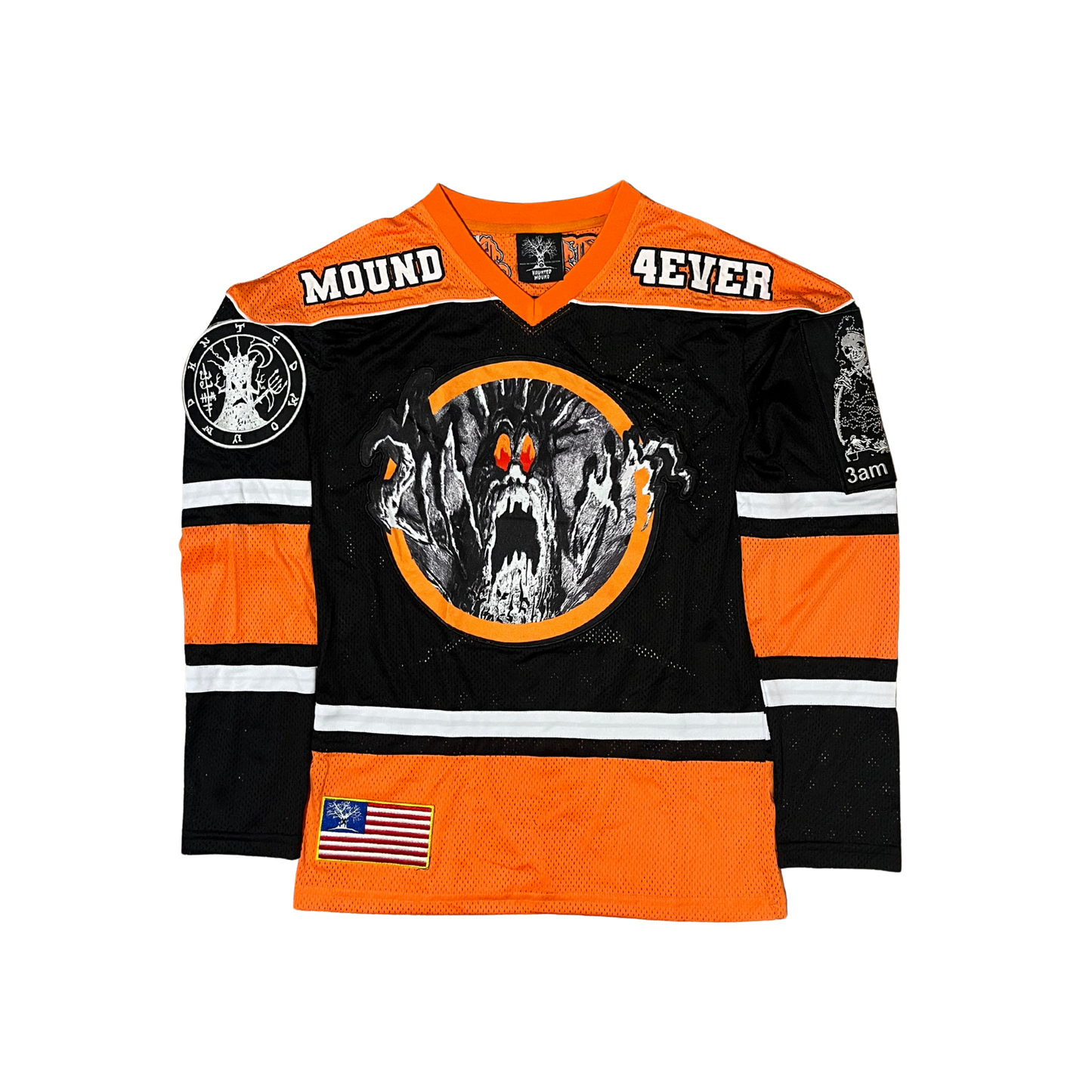 HAUNTED MOUND JERSEY - ORANGE & BLACK