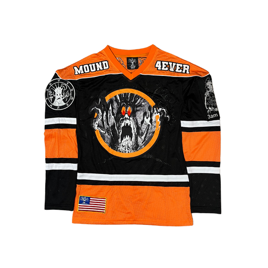 HAUNTED MOUND JERSEY - ORANGE & BLACK