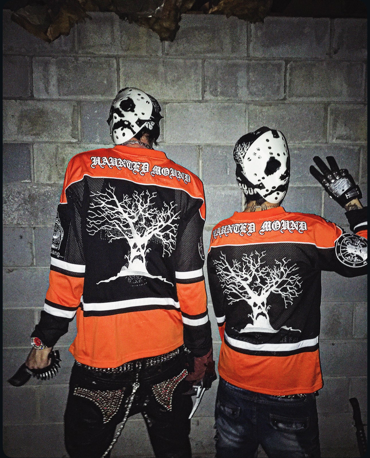 HAUNTED MOUND JERSEY - ORANGE & BLACK
