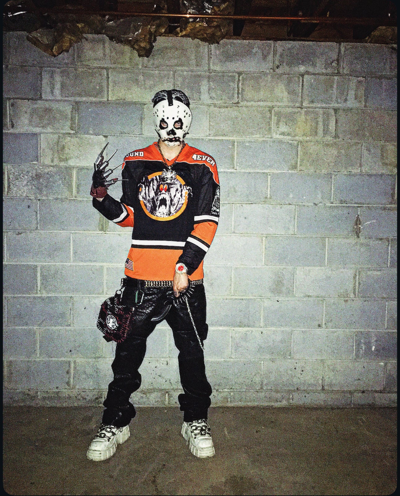 HAUNTED MOUND JERSEY - ORANGE & BLACK
